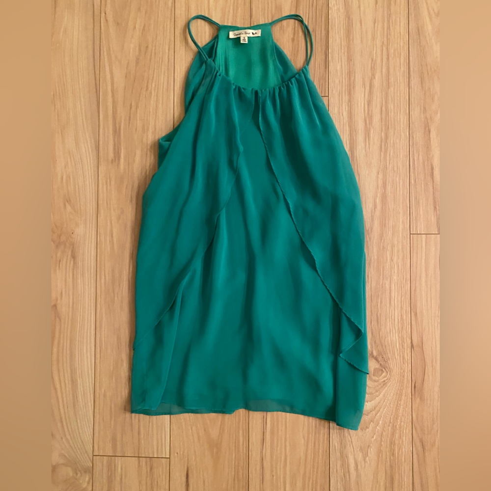 Small teal green dress
